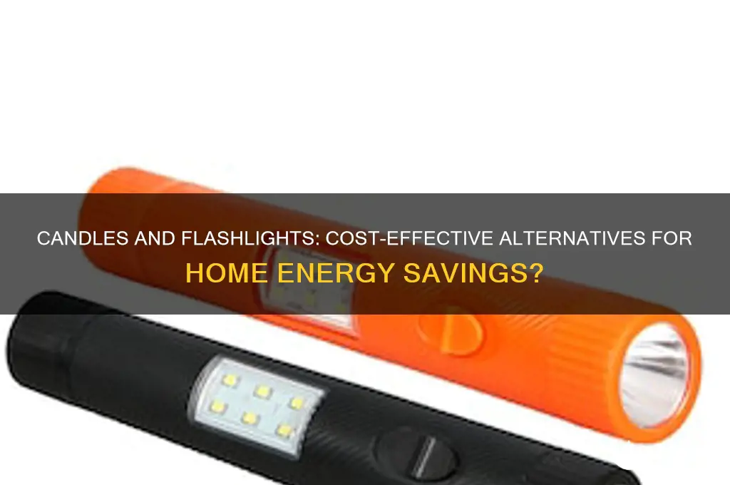 does using candles and flashlights save money at home