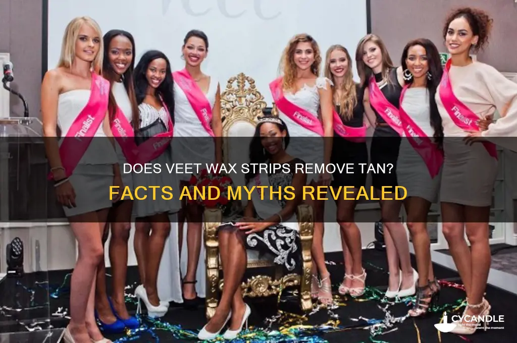does veet wax strips remove tan
