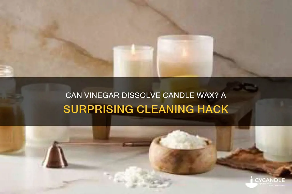 does vinegar dissolve candle wax