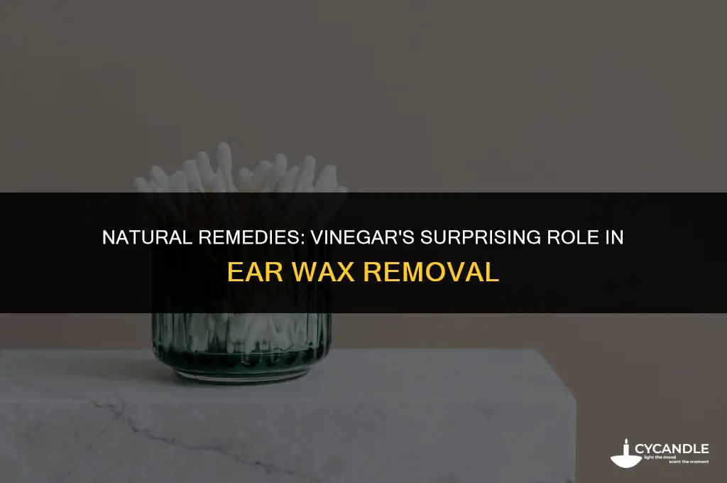 does vinegar dissolve ear wax