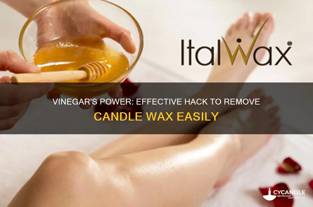 does vinegar remove candle wax