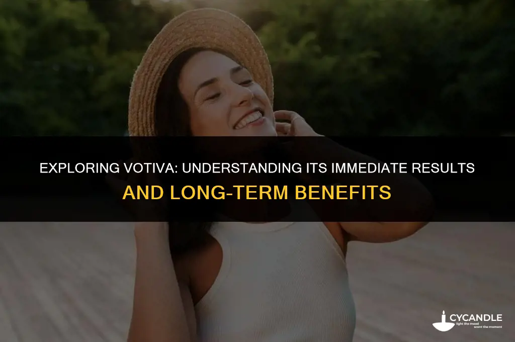 does votiva have immediate results