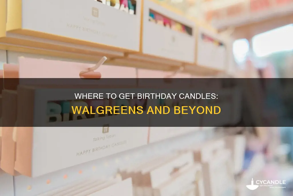 does walgreens carry birthday candles