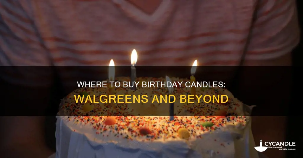 does walgreens sell birthday candles