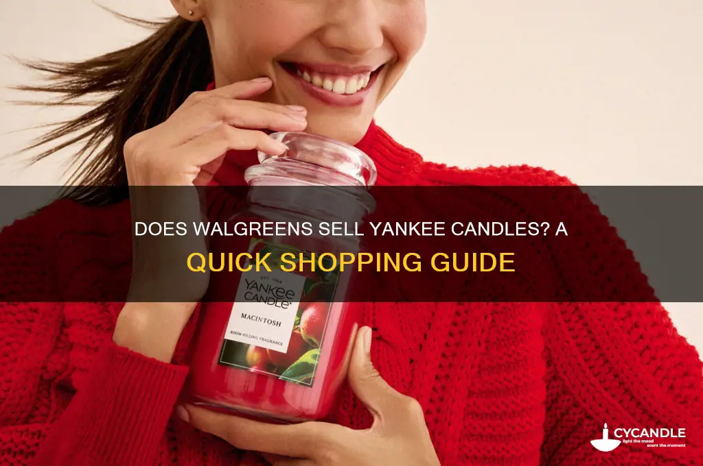 does walgreens sell yankee candles