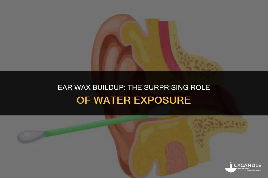 does water in ear cause ear wax