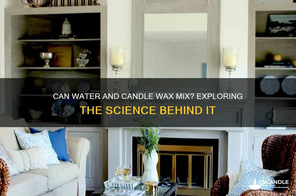 does water mix with candle wax