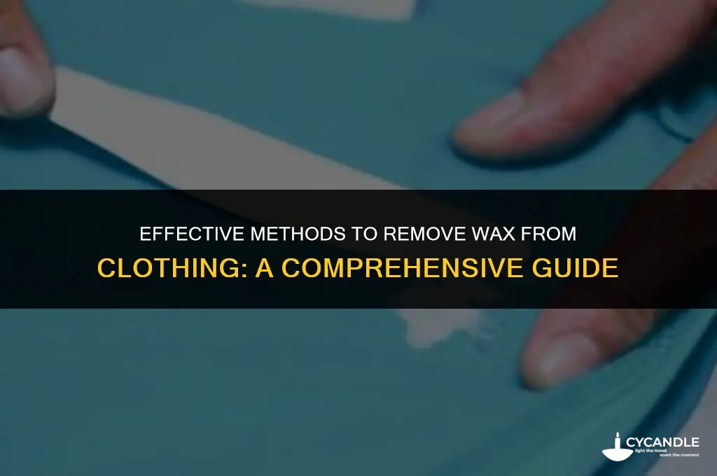 does wax come off clothes