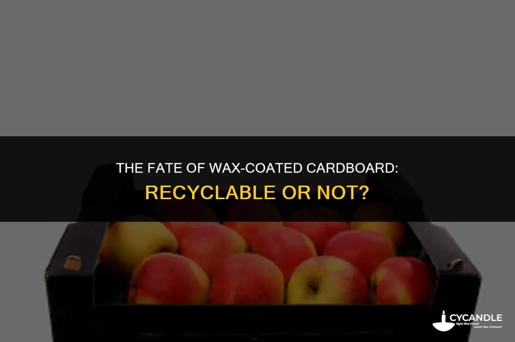 does wax covered cardboard get recycled
