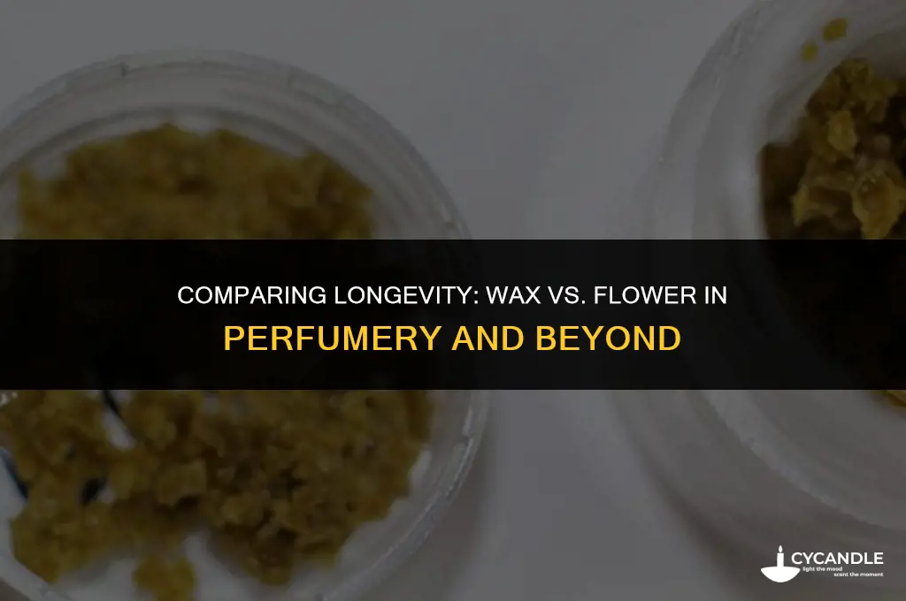 does wax last longer than flower