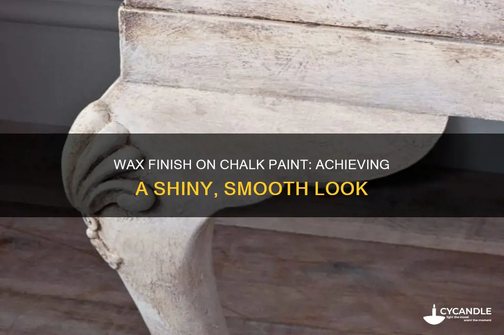 does wax make chalk paint shiny
