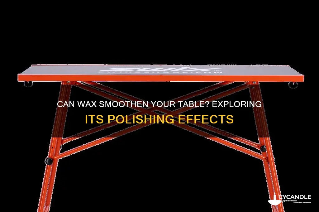 does wax make table smooth