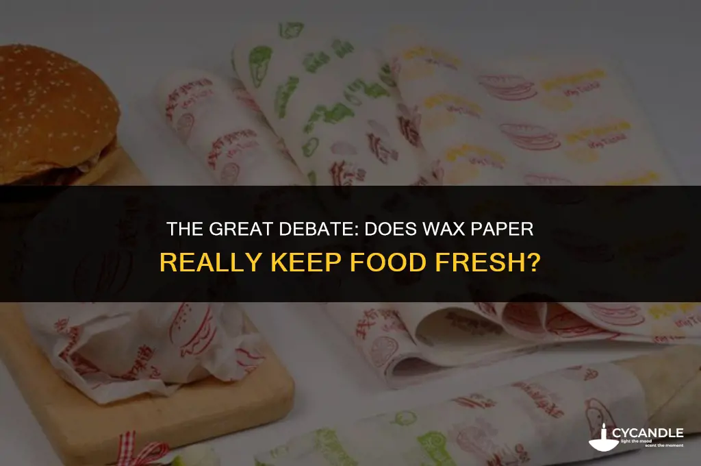 does wax paper wrapped food get soggy