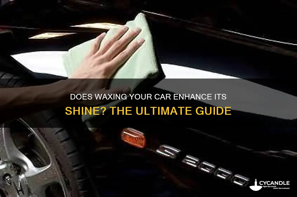 does waxing a car make it shiny