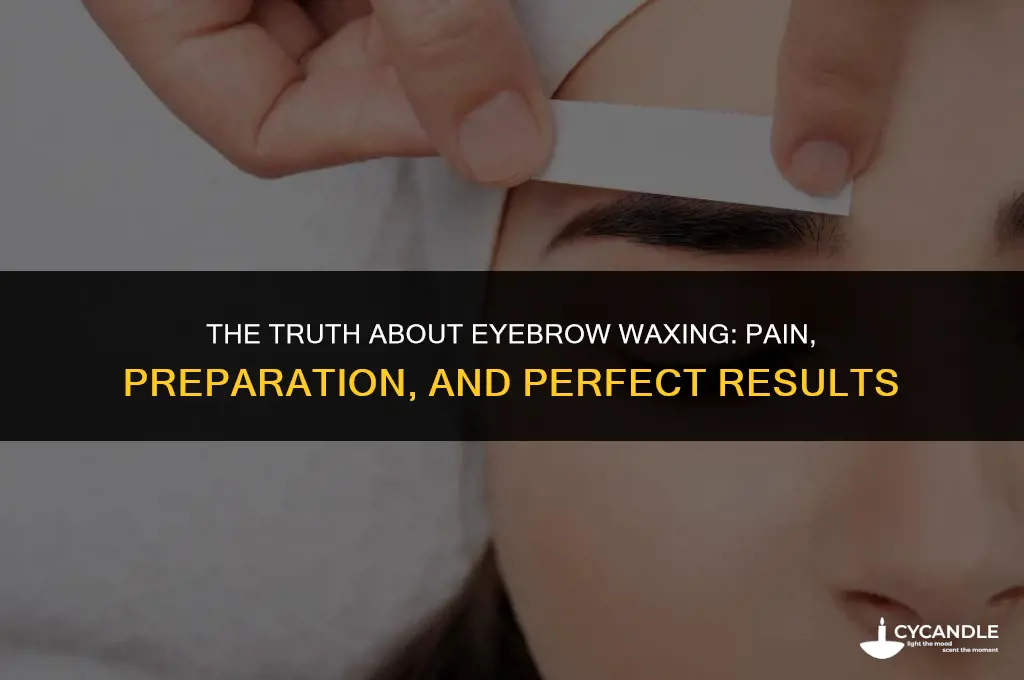 does waxing eyebrows hurt