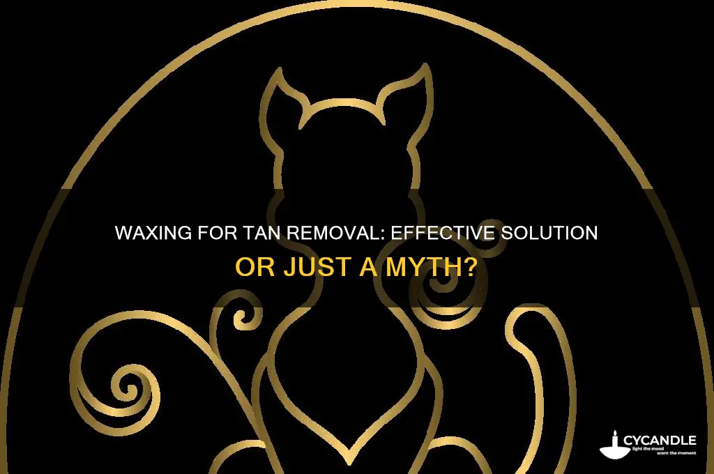 does waxing helps in removing tan