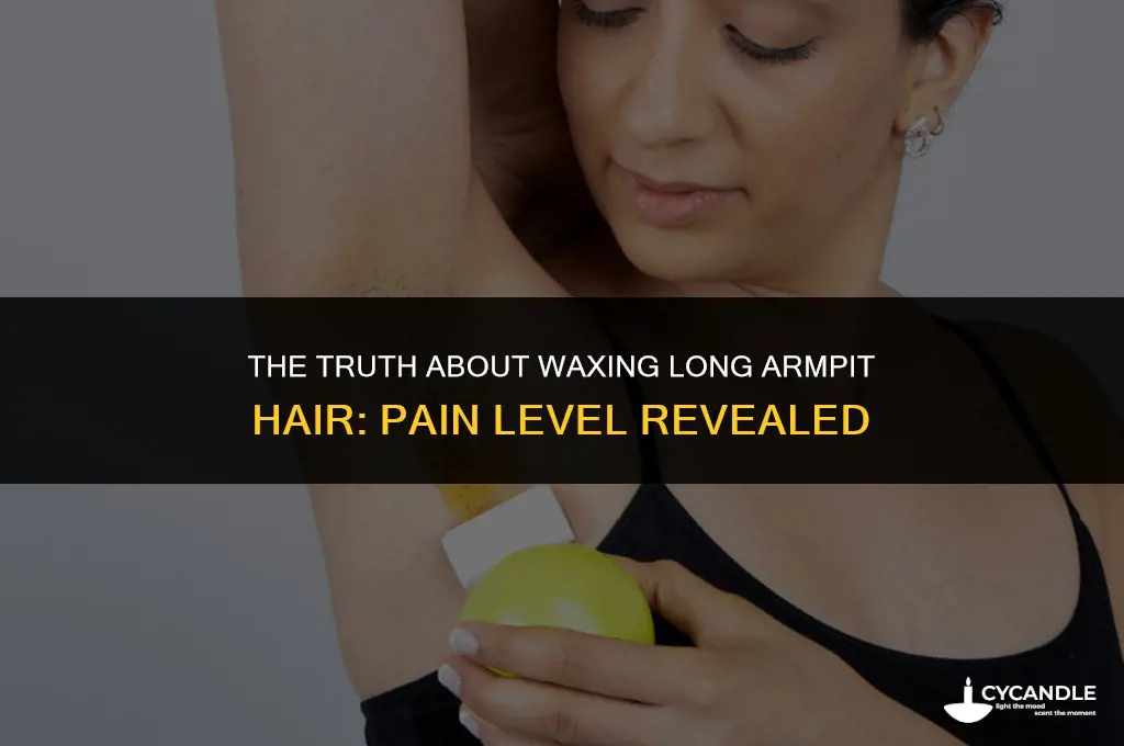 does waxing long armpit hair hurt more