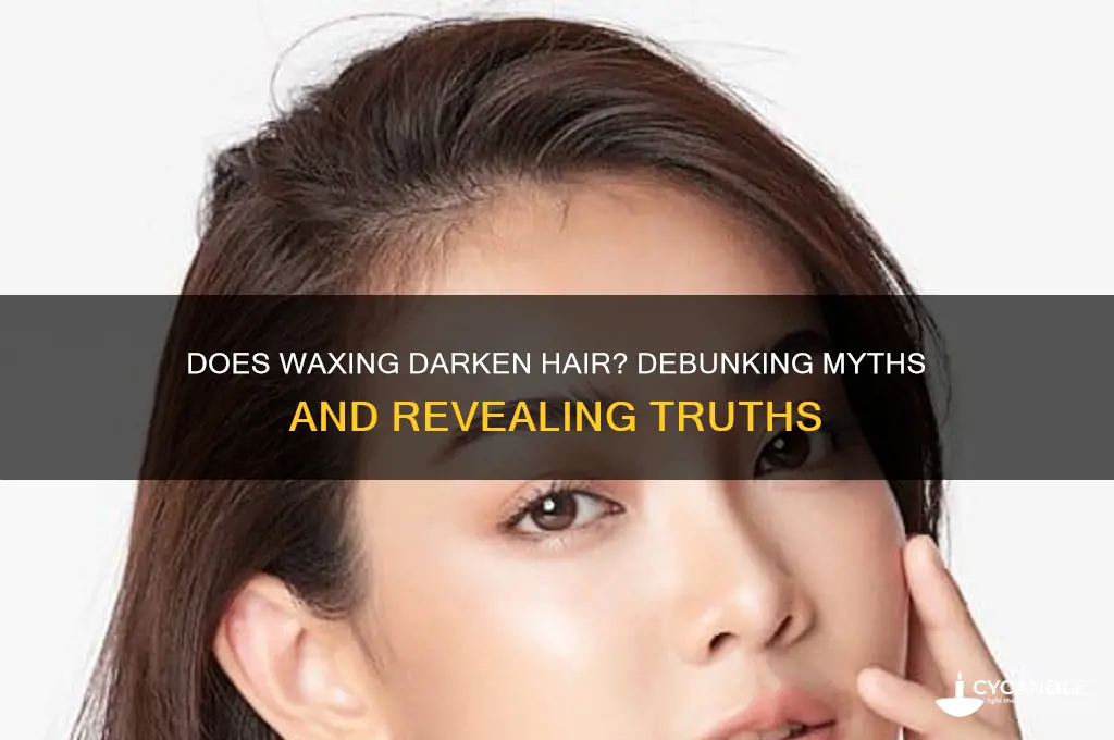 does waxing make hair darker