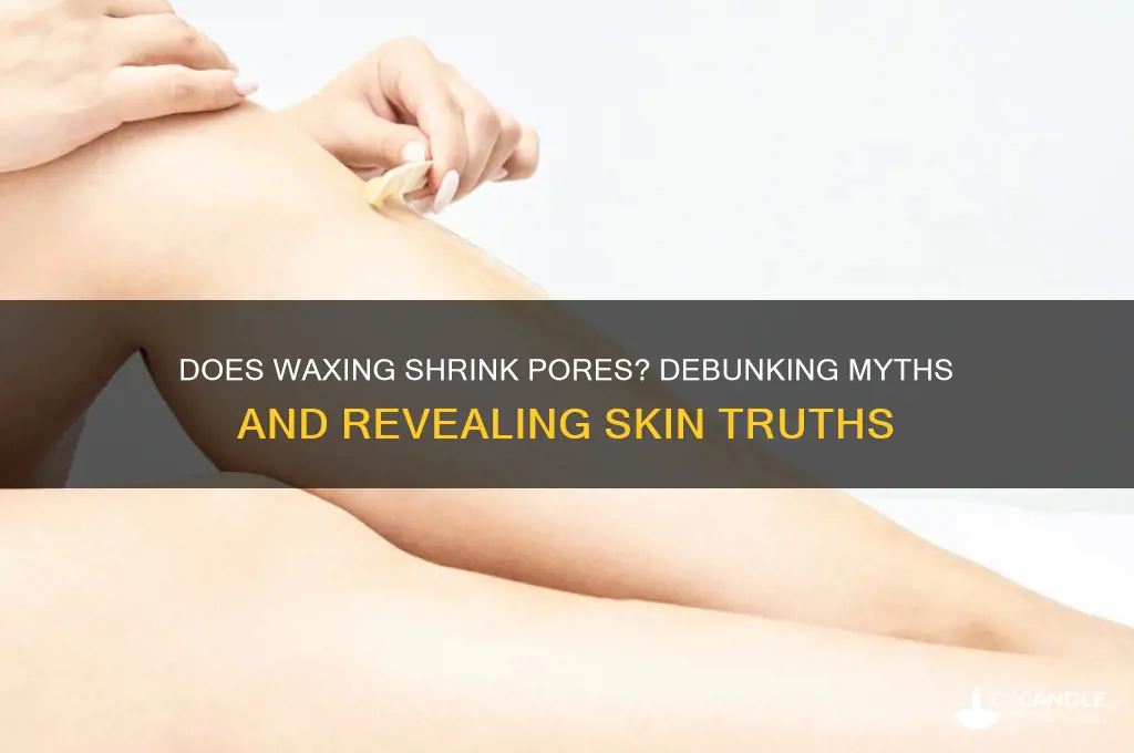 does waxing make pores smaller