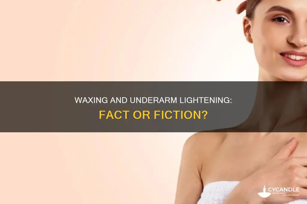 does waxing make underarms lighter