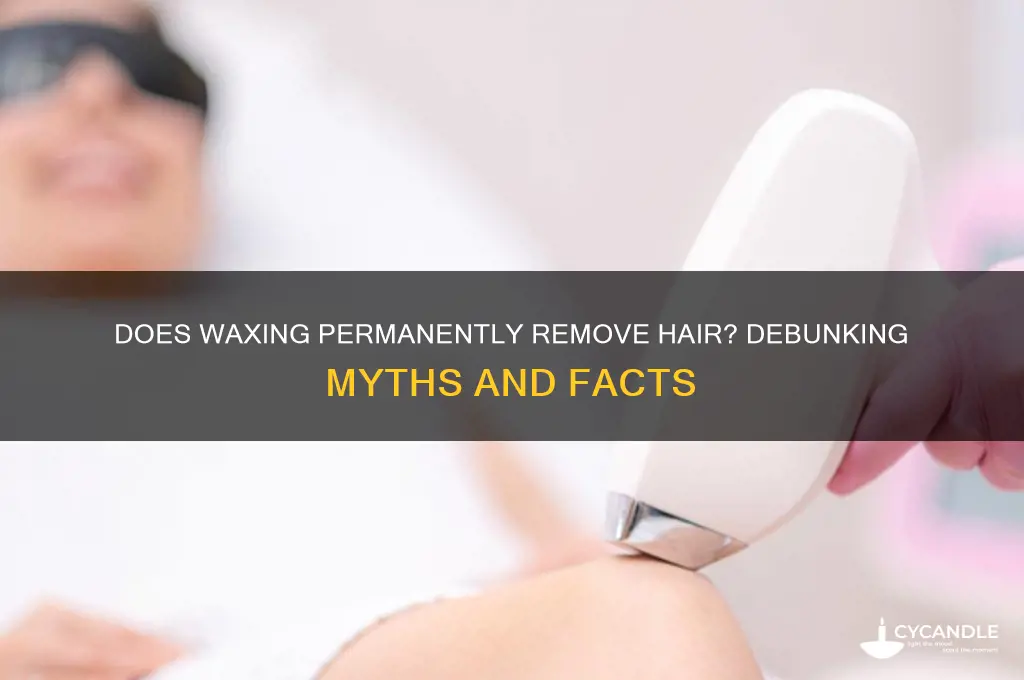 does waxing permanently remove hair