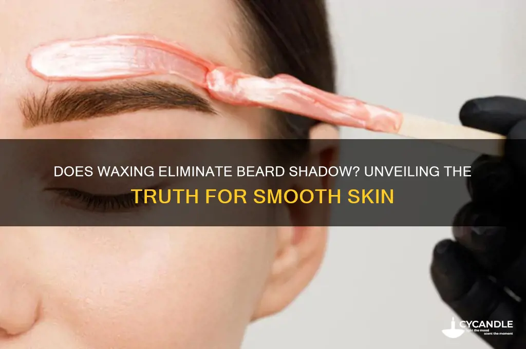 does waxing remove beird shadpw