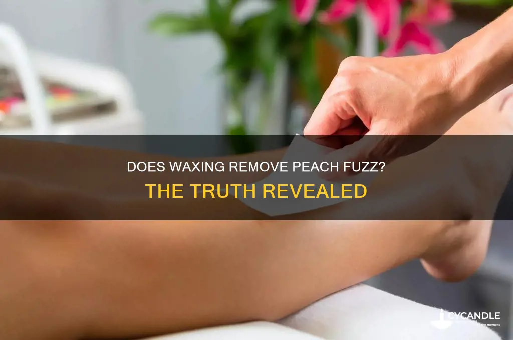 does waxing remove peach fuzz