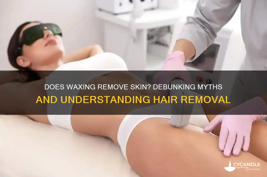 does waxing remove skin