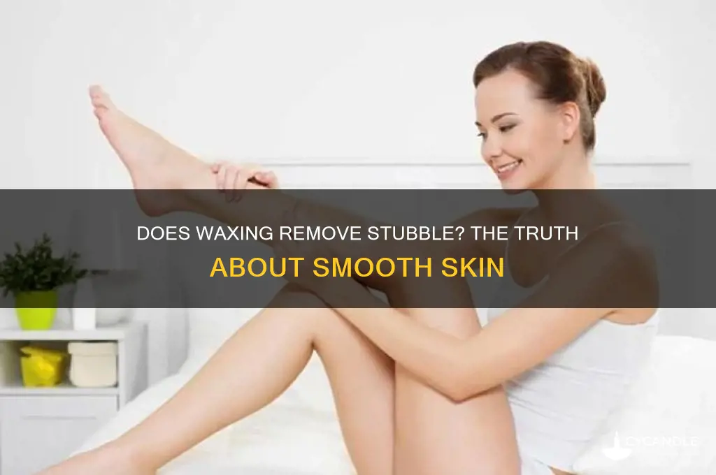 does waxing remove stubble