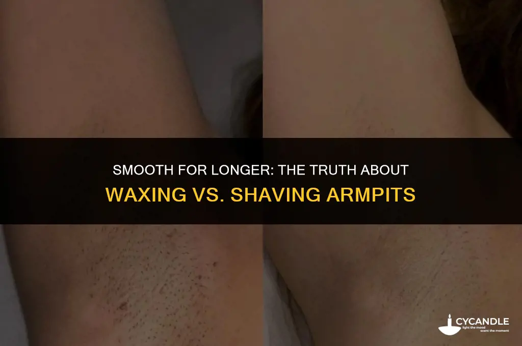 does waxing your armpits last longer than shaving