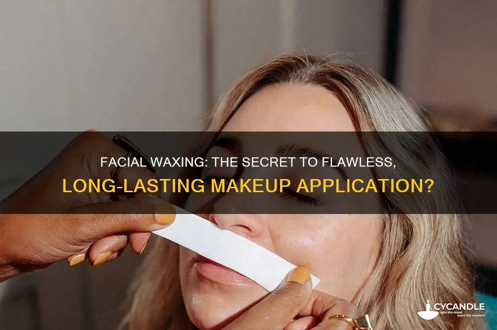 does waxing your face make makeup look better