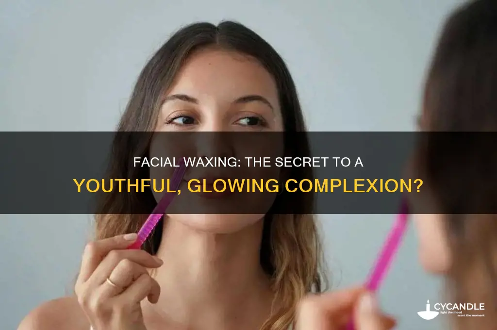 does waxing your face make you look younger
