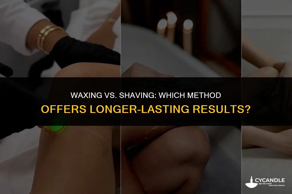does waxing your vag last longer than shaving