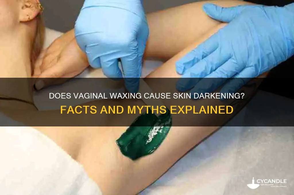 does waxing your vag make it darker
