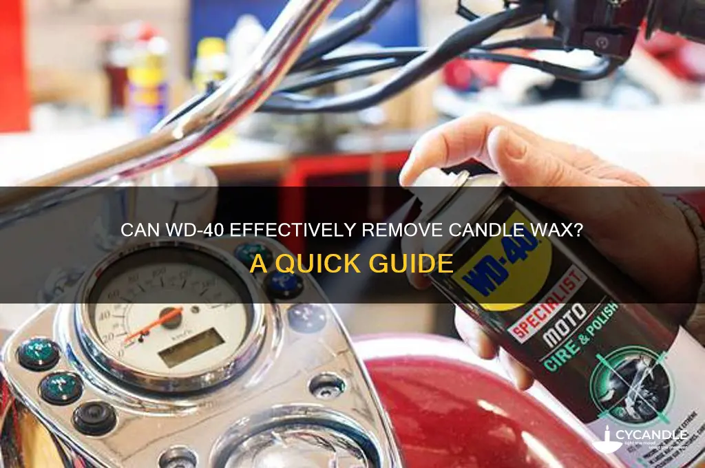 does wd 40 remove candle wax