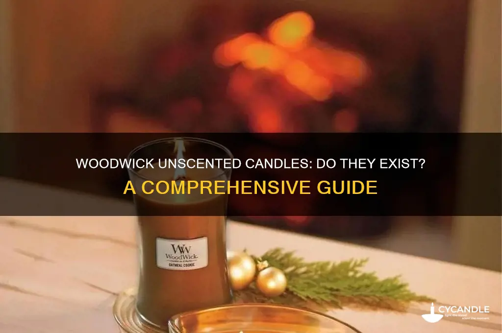 does woodwick make unscented candles