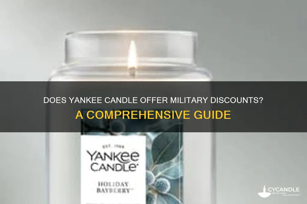 does yankee candle do military discount