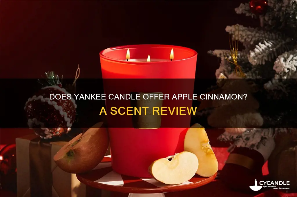does yankee candle have an apple cinnamon