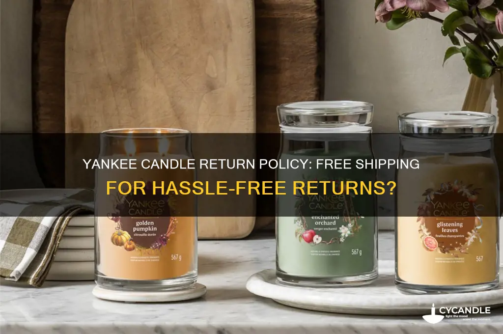 does yankee candle have free return shipping
