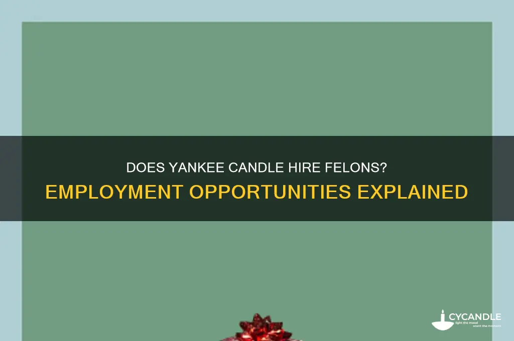 does yankee candle hire felons