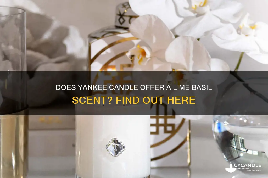 does yankee candle make a lime basil candle