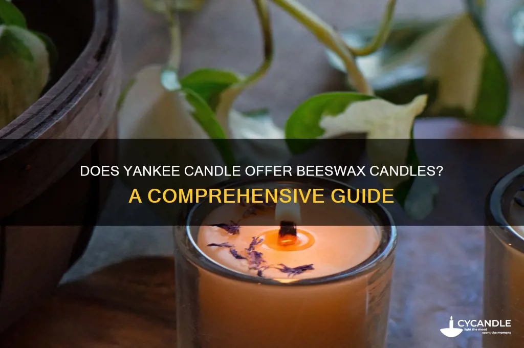does yankee candle sell beeswax candles