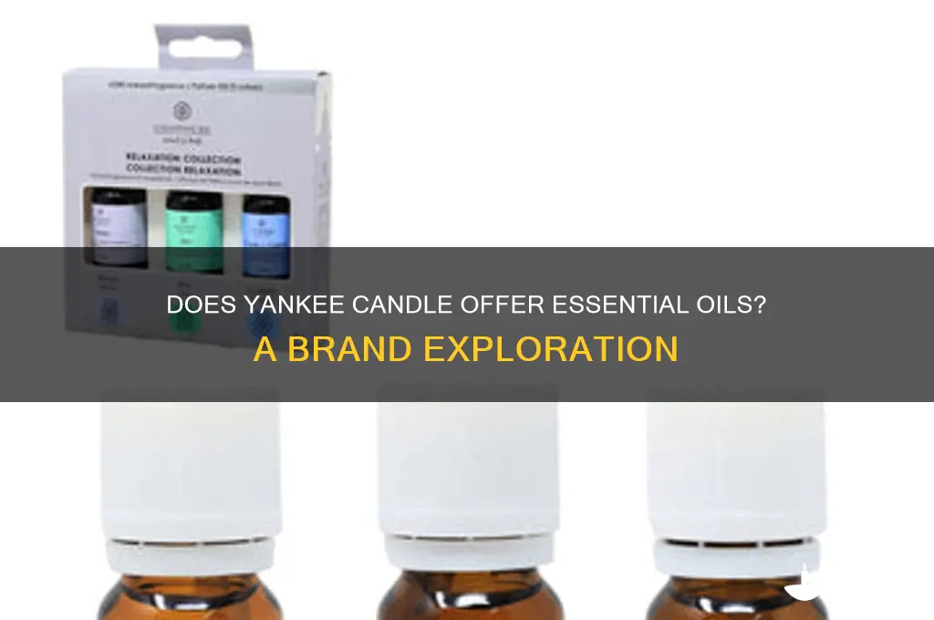 does yankee candle sell essential oils