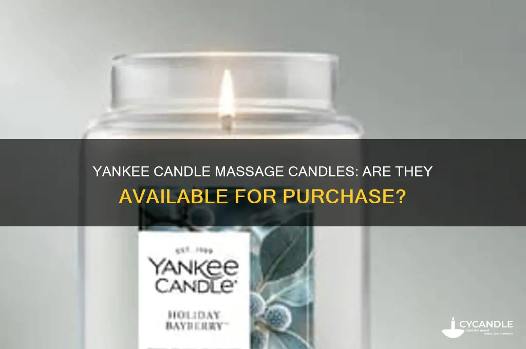does yankee candle sell massage candles