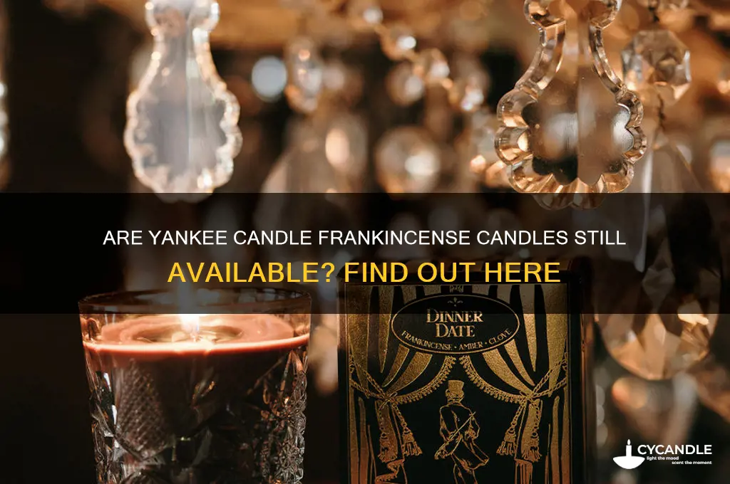 does yankee candle still make frankincense candles