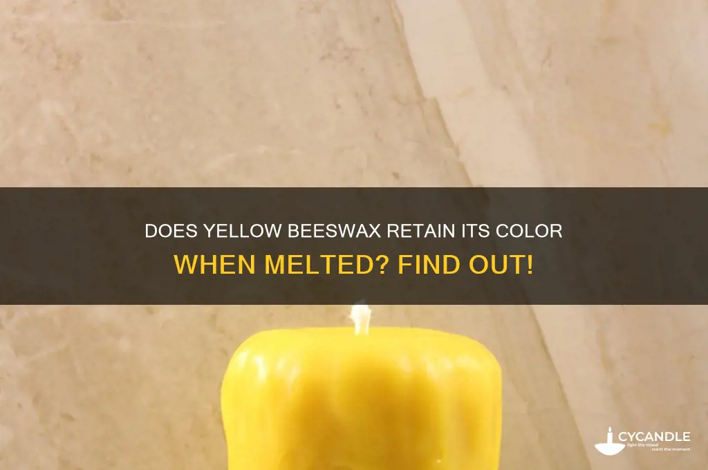 does yellow beeswax look yellow when melted