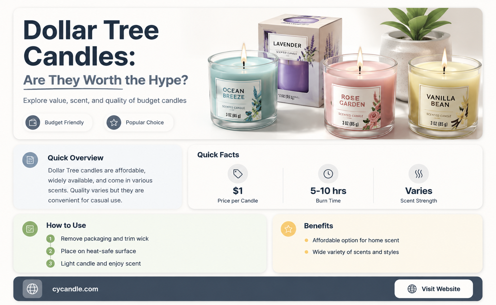 are dollar tree candles good