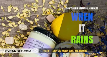 Avoid Lighting Spiritual Candles in Rainy Weather: A Cautionary Guide