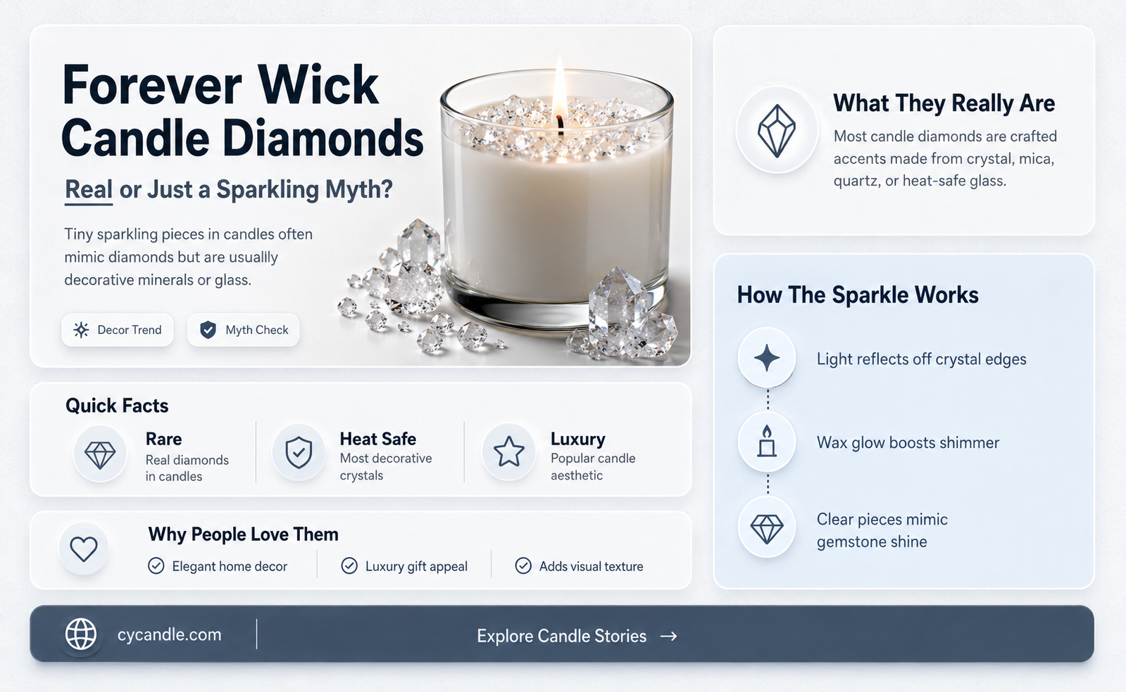 are forever wick candle diamonds real