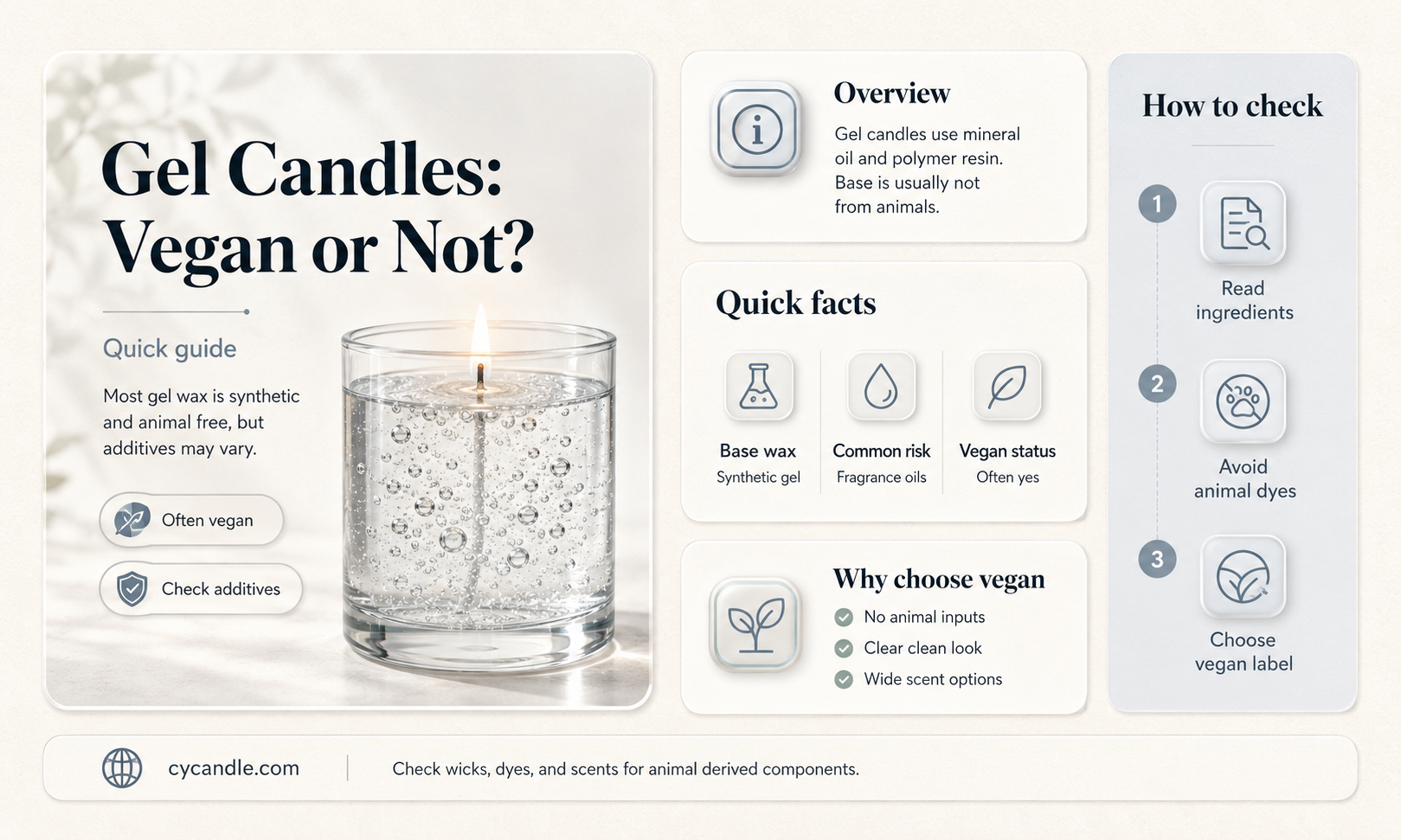 are gel candles vegan